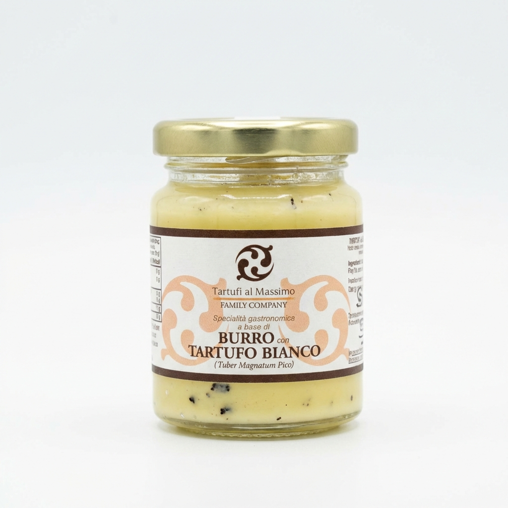 Gastronomic specialty based on BUTTER with WHITE TRUFFLE