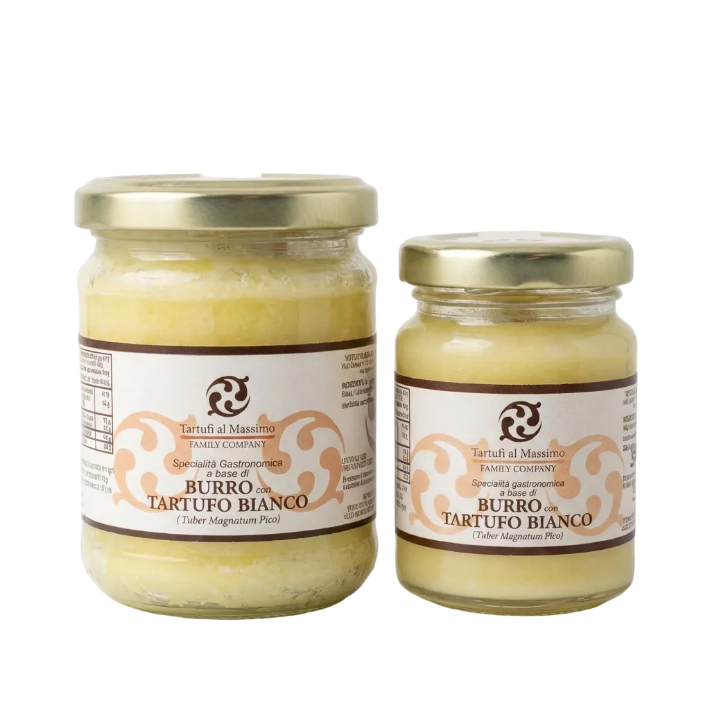 Gastronomic specialty based on BUTTER with WHITE TRUFFLE