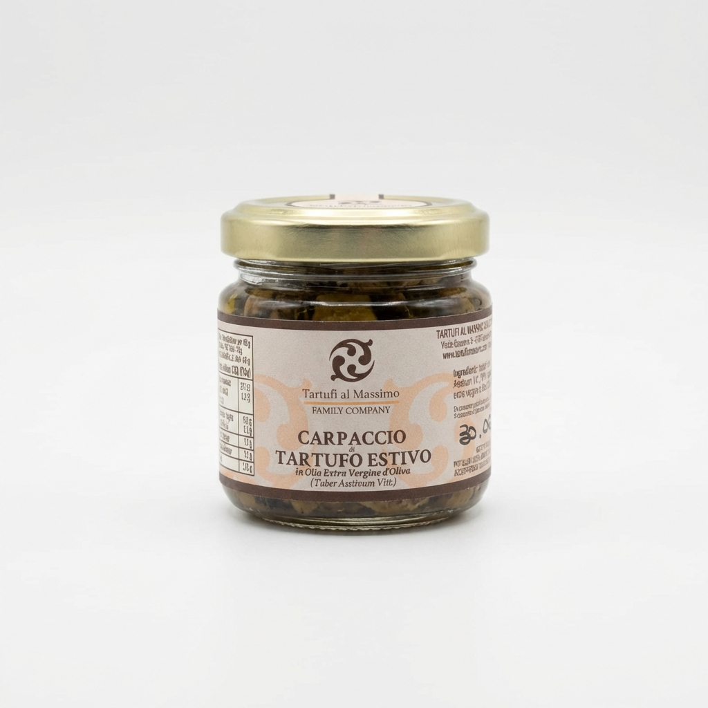 Black Summer Truffle Carpaccio in “Extra Virgin Olive Oil”