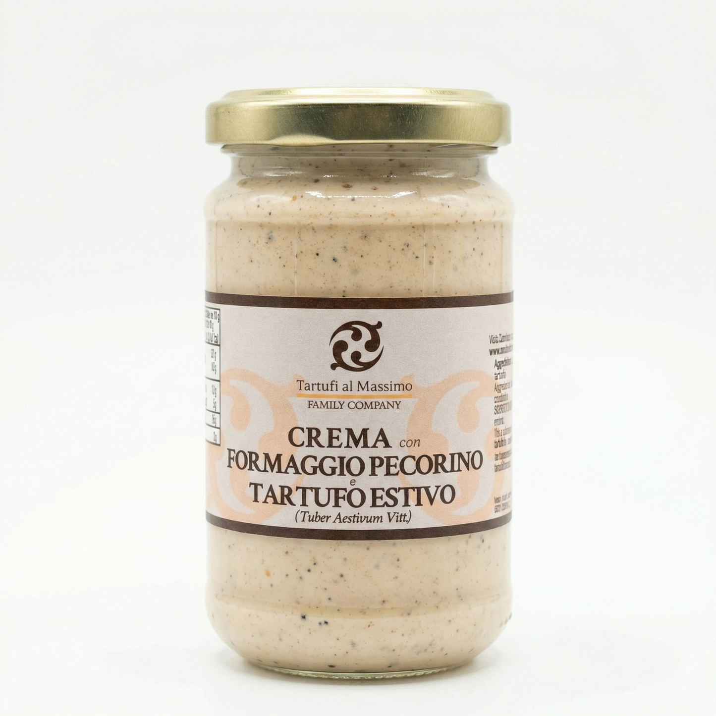 Crème de fromage Pecorino à la truffe noire d'été 