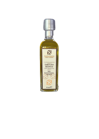 Condimento aromatizzato al TARTUFO BIANCO a base di Olio “Extra vergine d’Oliva”